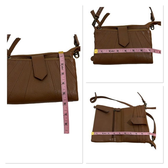 Lucky Brand Brown Leather Crossbody Bag - Picture 12 of 15